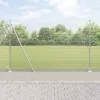  Horganyzott Drót Kerítés 13 Lapos Oszloppal 1.4x50 m Horganyzott Acél