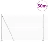  Hegesztett Drótfence 13 Flemzölő Oszloppal 1.4x50 m Galvanizált Acél