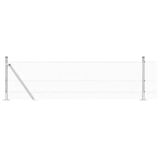  Hegesztett Drótkerítés 13 Flangolt Oszloppal 0.6x100 m Horganyzott Acél