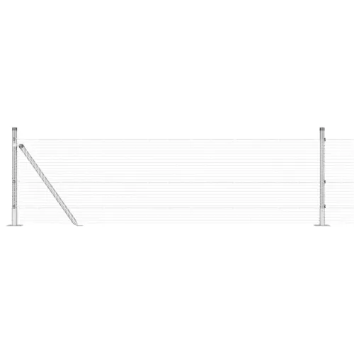  Horganyzott Drótkerítés 13 Flanged Oszloppal 0.6x100 m Horganyzott Acél