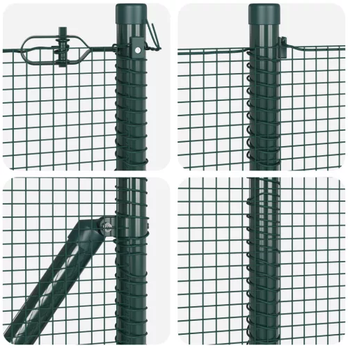  Hegesztett Drótfólia 13 Flancos Poszttal Zöld 0.8x25 m Acél