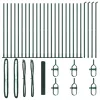  Hegesztett Drótfence 13 Flanged Oszloppal Zöld 1.2x50 m Acél