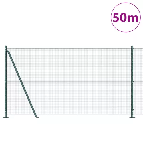  Hegesztett Drótfence 13 Flanged Oszloppal Zöld 1.2x50 m Acél