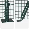  Hegesztett Drótfence 13 Flanged Oszloppal Zöld 1.2x50 m Acél