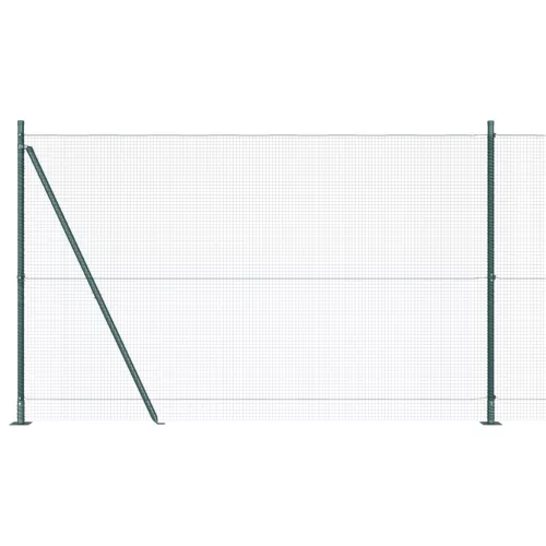  Horganyzott Drótkerítés 13 Flangolt Támpos Zöld 1,5x50 m Acél