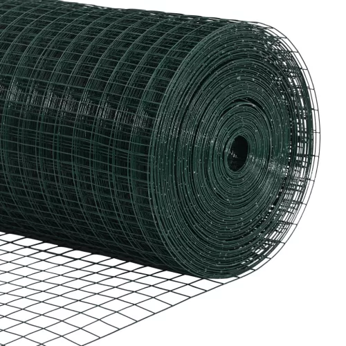  Hegesztett Drótkerítés 13 Flanged Posts Zöld 0.8x100 m Acél