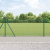  Hegesztett Drótkerítés 13 Flanged Posttal Zöld 1x100 m Acél