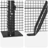  Hegesztett Drótkerítés 7 Flangolt Oszloppal Szürke 0.4x10 m Acél