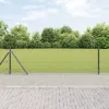  hegesztett drótkerítés 13 felfelé álló poszttal Szürke 0.4x25 m acél