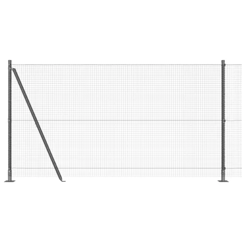  Hegesztett drótkerítés 13 Flanged Posttal Szürke 1,2x25 m Acél