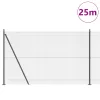 Hegesztett drótkerítés 13 flancos oszloppal, szürke, 1,6x2,5 m acél