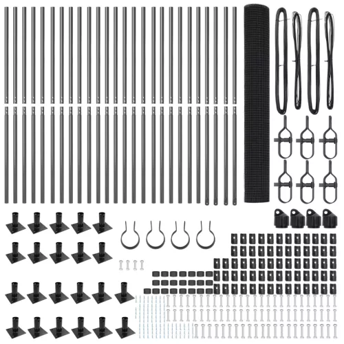  hegesztett drótkerítés 13 félautooszloppal Szürke 1.2x50 m Acél