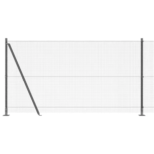  Hegesztett Drótkerítés 13 Flangált Tartóval Szürke 1.2x50 m Acél