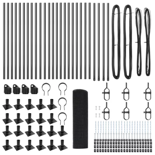  Hegesztett Drótkert 13 Flángolt Oszloppal Szürke 0.8x100 m Acél