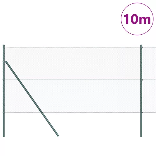  Hatszögletű kerítés Zöld 1x10 m Acél