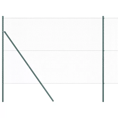  hatszögű kerítés zöld 1.5x10 m acél