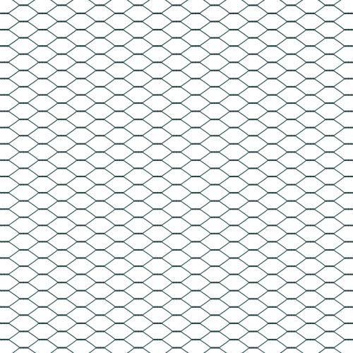  Hexagon kerítés Zöld 0.8x25 m Acél