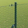  Kerítésoszlop Zöld 25 x 1,5 m (36 mm rács) Acél