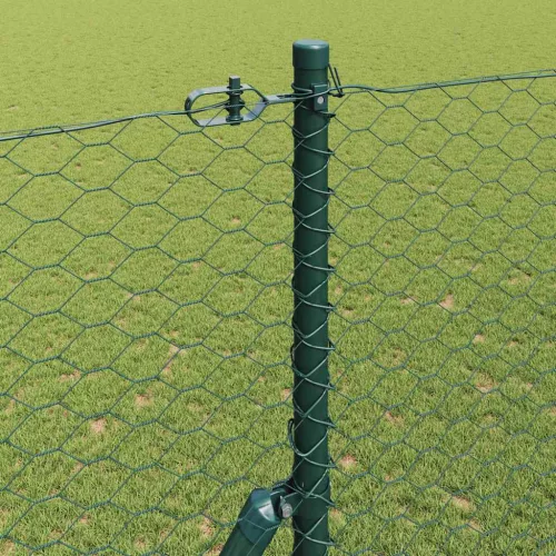  Kerítésoszlop Zöld 25 x 1,5 m (36 mm rács) Acél