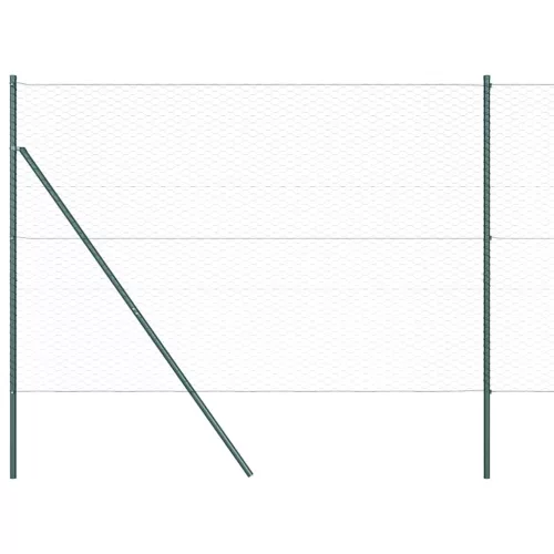  Kerítésoszlop Zöld 25 x 1,5 m (36 mm rács) Acél
