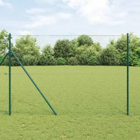  Kerítésoszlop Zöld 25 x 1,5 m (50 mm háló) Acél