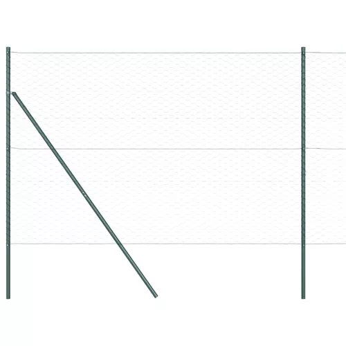  Kerítésoszlop Zöld 25 x 1,5 m (50 mm háló) Acél