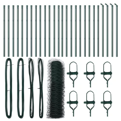  Hexagon kerítés Zöld 0.8x50 m Acél