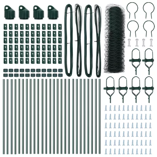  Hexagon kerítés Zöld 0.8x50 m Acél