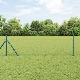  Hatszögletű Kerítés Zöld 0,8x50 m Acél