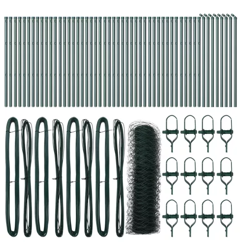  Hexagon kerítés Zöld 0,8x100 m Acél