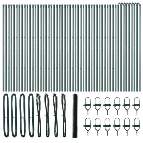  Hatszögletű Kerítés Zöld 1.6x100 m Acél