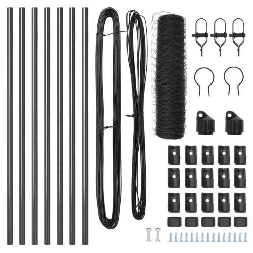  Hatszögletű Kerítés Szürke 0.6x10 m Acél