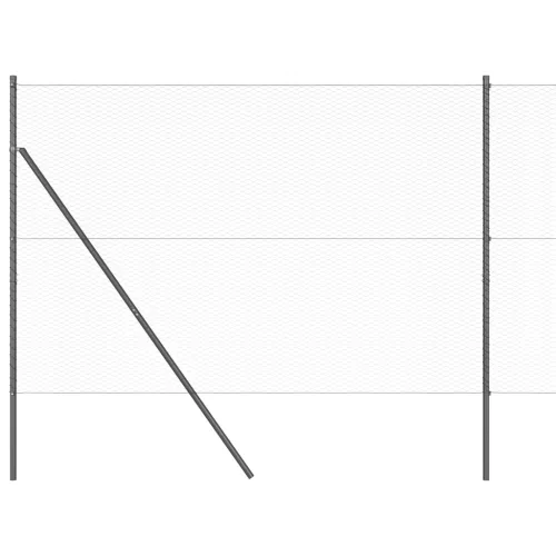  Hexagon kerítés Szürke 1.6x10 m Acél