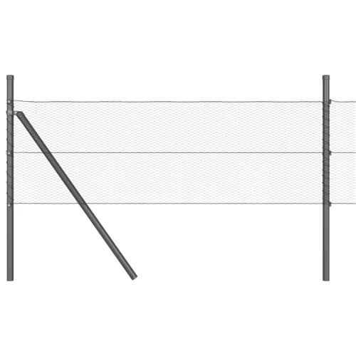  Hatszöges kerítés Szürke 0.4x25 m Acél