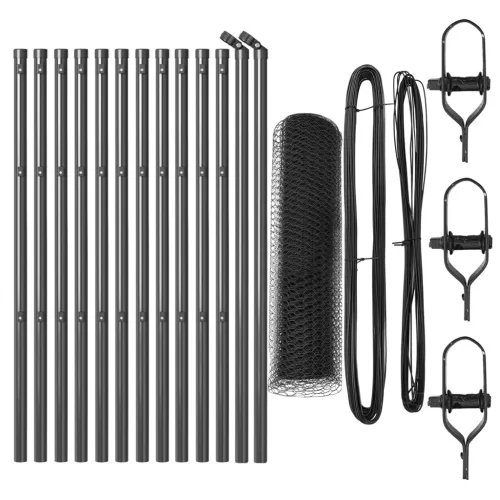  Hexagon Kerítés Szürke 0,6x25 m Acél