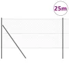  Kerítésoszlop Szürke 25 x 1 m (50 mm-es háló) Acél