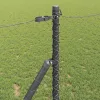  Kerítésoszlop Szürke 25 x 1 m (50 mm-es háló) Acél