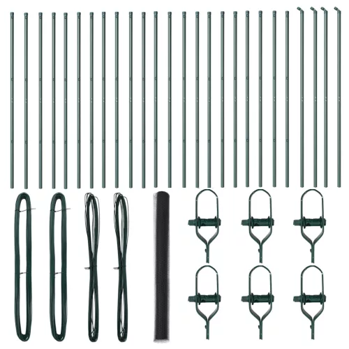  Határoló Kerítés Szürke 1,5x50 m Acél