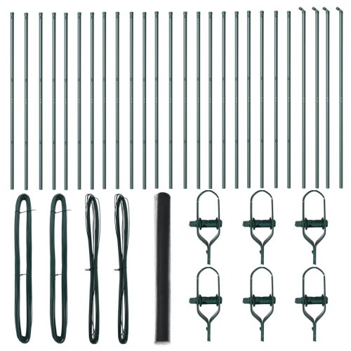  Hatszögletű kerítés Szürke 1.6x50 m Acél