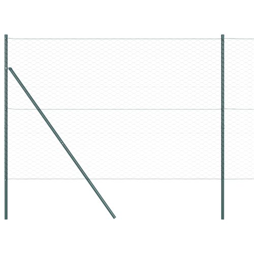  Hatszögletű kerítés Szürke 1.6x50 m Acél