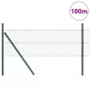  Kerítésoszlop Szürke 100 x 0,5 m (13 mm háló) Acél és PVC