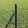  Kerítésoszlop Szürke 100 x 0,5 m (13 mm háló) Acél és PVC