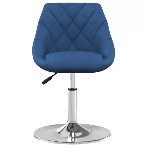  2 db kék bársony forgó étkezőszék