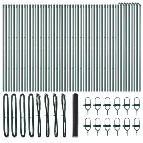  Hatszögletű kerítés Szürke 1,2x100 m Acél