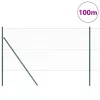  Kerítésoszlop Szürke 100 x 1,4 m (36 mm háló) Acél és PVC
