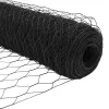  Kerítésoszlop Szürke 100 x 1,4 m (36 mm háló) Acél és PVC