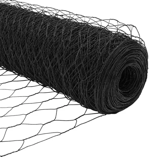  Kerítésoszlop Szürke 100 x 1,4 m (36 mm háló) Acél és PVC