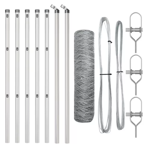  Hatszögű Kerítés 0,4x10 m Galvanizált Acél