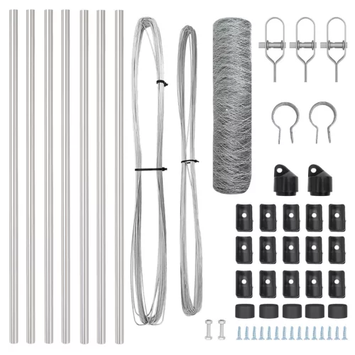  Hatszögű Kerítés 0,4x10 m Galvanizált Acél