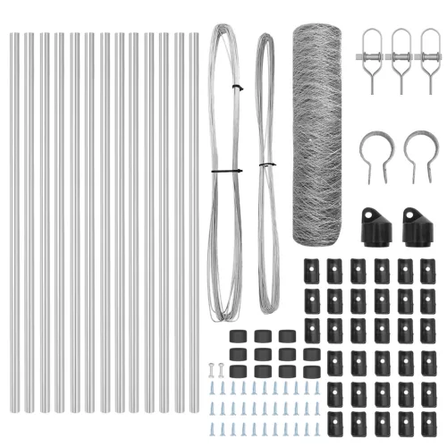  Kerítés Szett 2 db Galvanizált acél Galvanizált acél háló